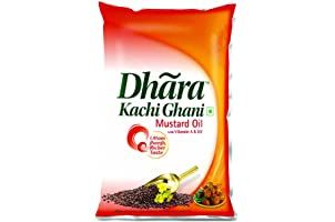 Dhara Kachi Ghani Mustard oil 1L সৰিয়হ তেল