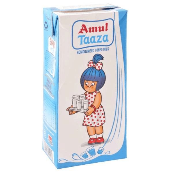 Amul Taaza Homogenised Toned Milk